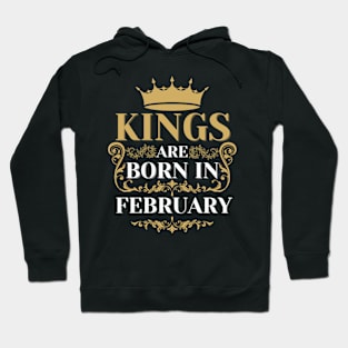 kings are born in february Hoodie